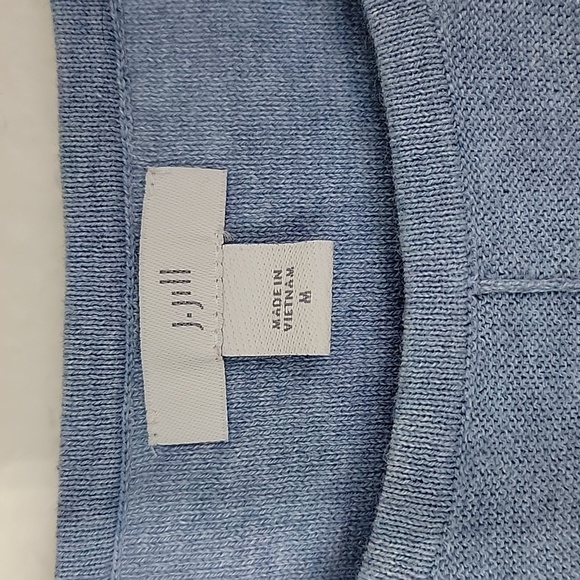 J. Jill single pocket sweater tunic light blue heron size medium - Picture 8 of 11